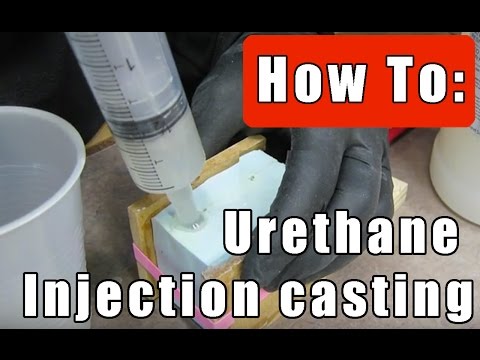 How to injection cast Urethane Resin:(part 2) Mold and form bubble free Hot shoe camera mounts