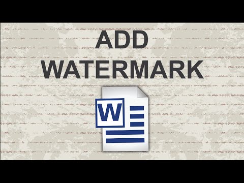 How to insert watermark in Word | 2 Sample