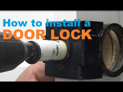 How to install a Door Lock using door installation kit