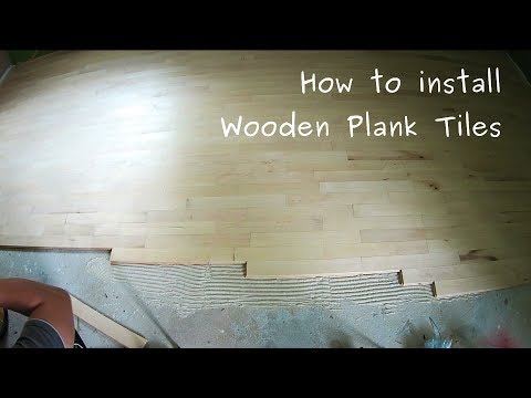 How to install wooden plank tiles (hardwood floor)