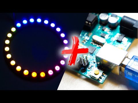 How to light up WS2812 LED Ring with Arduino in 2 mins