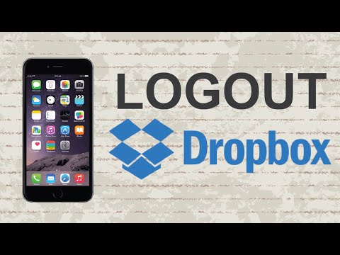 How to logout of Dropbox | Mobile App