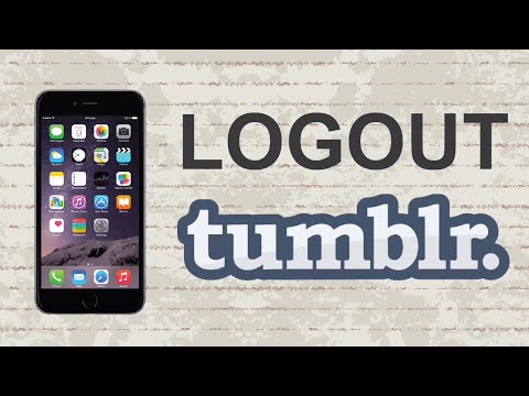 How to logout on Tumblr | Mobile App