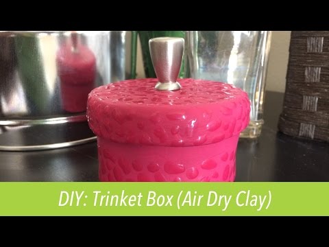 How to make: Trinket Box (Air Dry Clay)