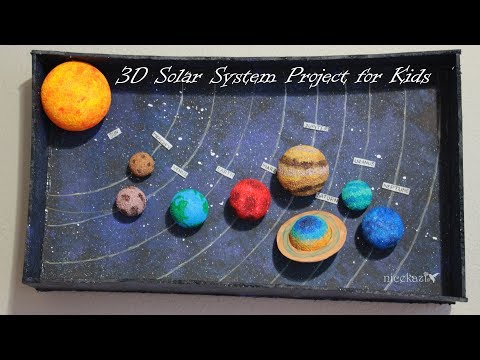 How to make 3D Solar System Project for Kids