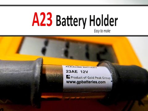 How to make A23 Battery Holder for your tiny projects