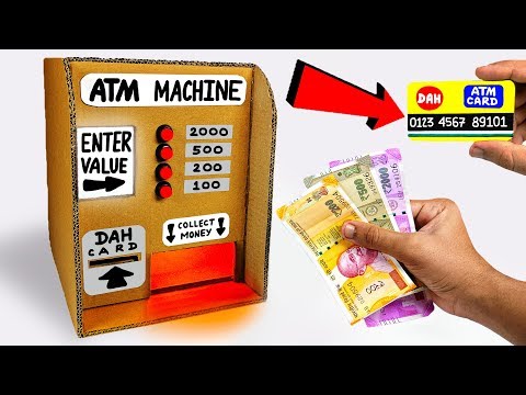 How to make ATM Machine from Cardboard DIY Science Project for KIDS