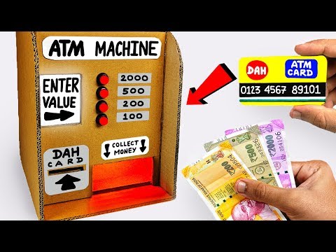 How to make ATM Machine from Cardboard DIY Science Project for KIDS at Home