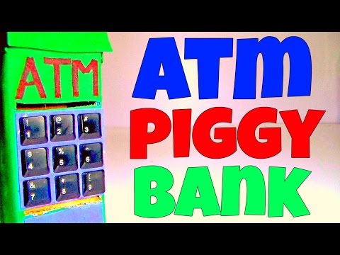 How to make ATM Piggy Bank for Kids -- Life Hacks For Kids