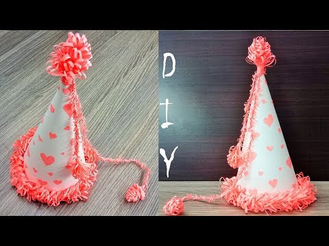 How to make Birthday Party Hat - DIY paper hat - DIY Paper Cap