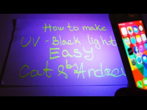 How to make Black light - UV | Under 1 minute - EASY