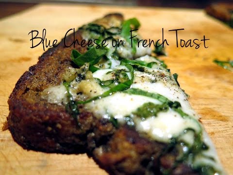 How to make Blue cheese French Toast with basil - Stop Motion Cookery