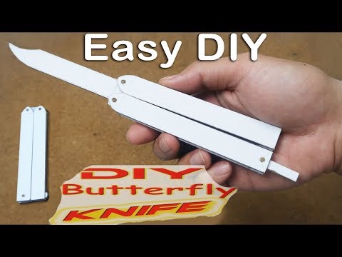 How to make Butterfly knife from Cardboard - EASY TUTORIAL