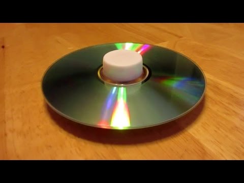 How to make CD Spinning Tops - Simple and Easy