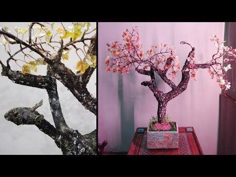 How to make DIY Maple  Tree ,Old autumn tree ( bonsai )