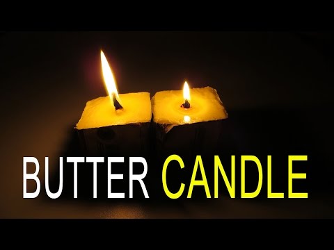 How to make Emergency Butter Candle