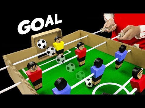 How to make FOOTBALL Table Board Game from Cardboard DIY at HOME