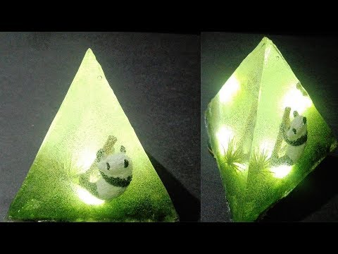 How to make Foggy Night Lamp || Resin Art