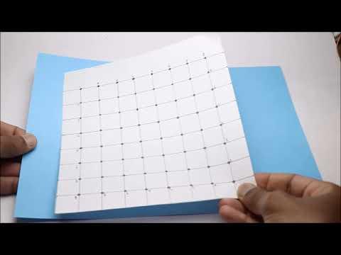 How to make Geoboard for kids using Paper and Cardboard