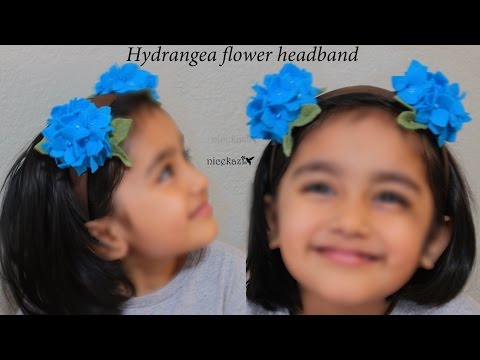 How to make Hydrangea flower headband