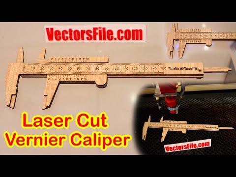 How to make Laser Cut Wooden Vernier Caliper | Making Vernier Caliper on Laser Cutting Machine