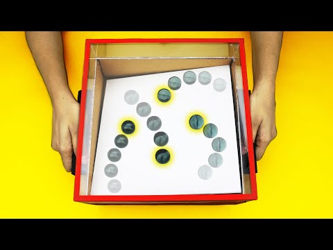 How to make Marble Balancing Board Game DIY at Home