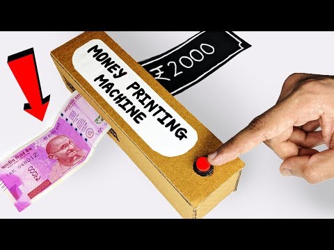 How to make Money PRINTING Machine from Cardboard DIY at Home