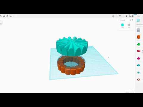 How to make Origami/ Geometric Objects with Tinkercad ( Duplicate and Rotate Command)