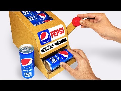 How to make PEPSI Vending Machine from Cardboard DIY at Home