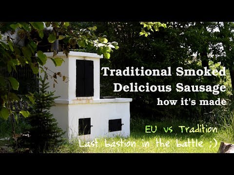 How to make Polish Traditional Smoked Sausage - Slow Food recipe with smoking instructions