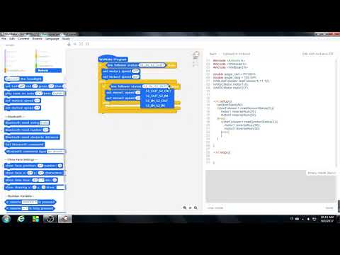 How to make Qbot follow the line(Programming with wemake software)