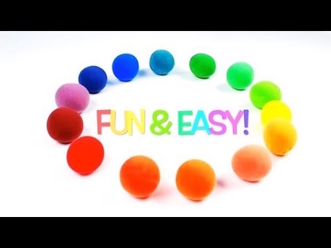 How to make Rainbow Colors with Play-Doh for Preschool Kids