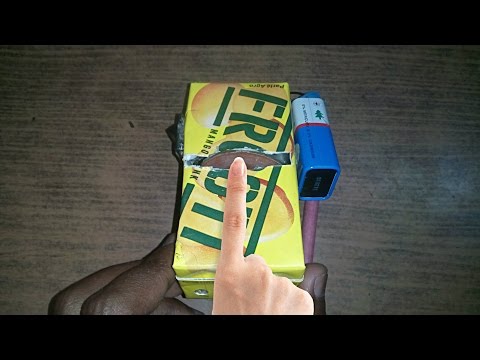 How to make Sanding Machine From Empty Frooti Tetra Pack