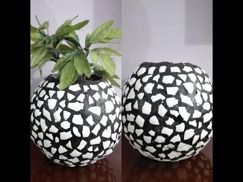 How to make Vase - Paper Vase - Easy Vase - Balloon vase