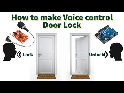 How to make Voice control Door Lock | Make Door Lock with Voice Recognition module V3