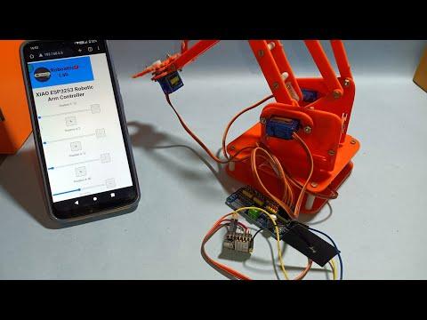 How to make XIAO ESP32S3 board based Robotic Arm || Testing Video