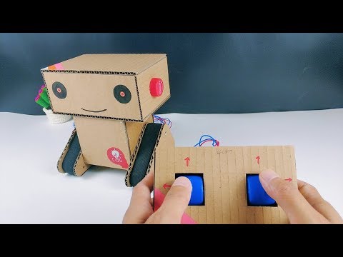 How to make a (tank) remote control robot with cardboard