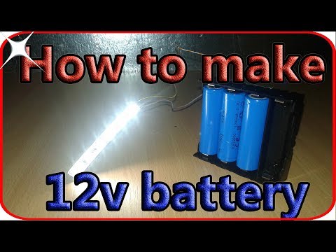 How to make a 12v battery at home.  Make a new battery