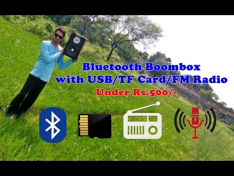 How to make a Bluetooth Boombox with USB, TF Card, FM Radio Player (under 8$)