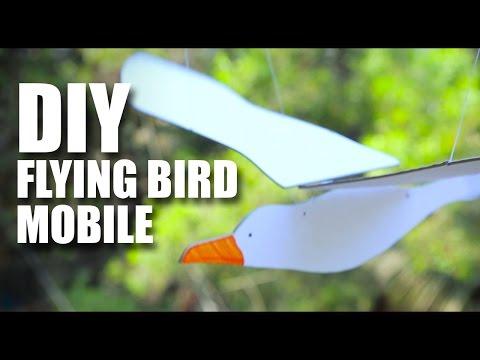 How to make a DIY Flying Bird Mobile