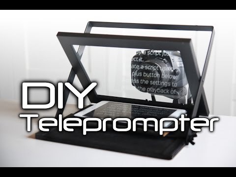 How to make a DIY Teleprompter - cheap and portable