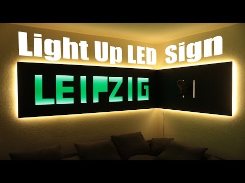 How to make a Huge Light Up LED Sign