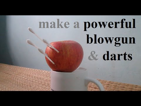 How to make a Hunting Blowgun and Darts with household items