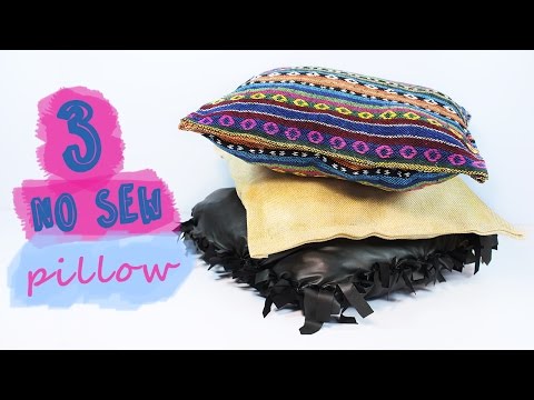 How to make a No Sew Pillow |  Easy DIY Room Decor