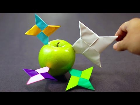 How to make a Paper Ninja Star / Shuriken Easy (Classic Origami)!