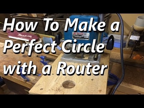 How to make a Perfect Circle Using a Router (Jig)