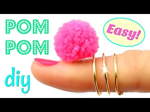 How to make a Pom Pom out of Yarn | Simple DIY