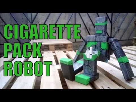 How to make a Robot from Cigarette Packs(Watch and Learn #5)