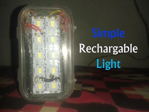 How to make a Simple Rechargeable  led light (Portable)