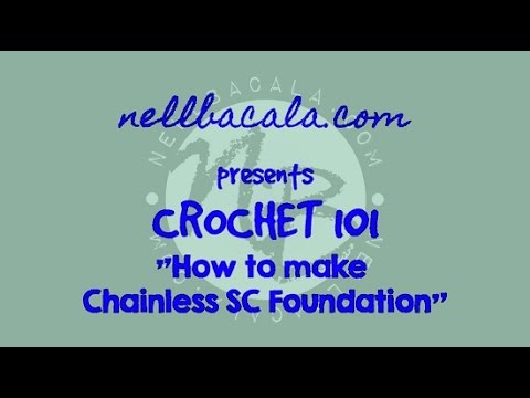 How to make a Single Crochet Foundation